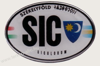 Műgyantás domború ovális SIC Székelyföld matrica 5 X 7,5cm Műgyantás domború ovális SIC Székelyföld matrica 5 X 7,5cm
