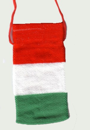 Mobiltartó - Nemzeti színű textil (6X11cm) Mobiltartó - Nemzeti színű textil (6X11cm)