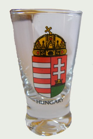 Pálinkás pohár színes címerrel 25ml Pálinkás pohár színes címerrel 25ml