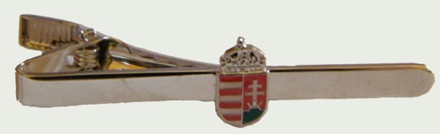 Címeres nyakkendő csipesz ezüst színű Címeres nyakkendő csipesz ezüst színű