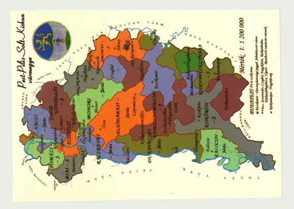 Pest- Pilis--Solt- Kiskun vármegye képeslap (15X10,5cm) Pest- Pilis--Solt- Kiskun vármegye képeslap (15X10,5cm)