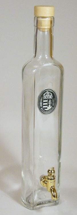 Csapos üveg ón címerrel 0,5l Csapos üveg ón címerrel 0,5l