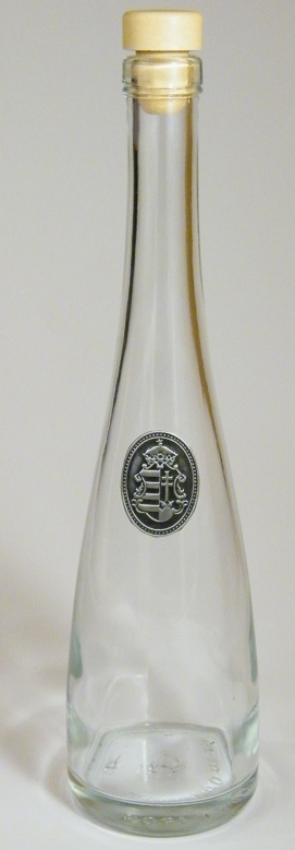Keskeny boros üveg ón Kossuth címerrel 0,5l Keskeny boros üveg ón Kossuth címerrel 0,5l