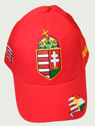 Baseball nagy címeres piros sapka Baseball nagy címeres piros sapka