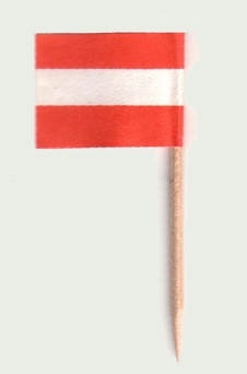 Ausztria szendvicszászló, fogpiszkálós ételzászló (100db/csomag) Ausztria szendvicszászló, fogpiszkálós ételzászló (100db/csomag)
