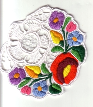 Kalocsai kerek terítő I. 10 cm átmérő Kalocsai kerek terítő I. 10 cm átmérő
