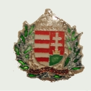 Zöld koszorús címer jelvény Mindent vissza felírattal ! Zöld koszorús címer jelvény Mindent vissza felírattal !