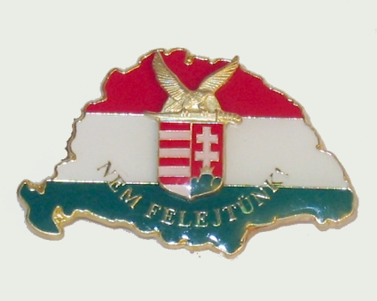 Nagy-Magyarországos zászlós turul címeres jelvény (39x24 mm Nagy-Magyarországos zászlós turul címeres jelvény (39x24 mm