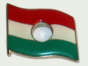 Óriás lyukas zászló (25x22 mm) ezüst színű Óriás lyukas zászló (25x22 mm) ezüst színű