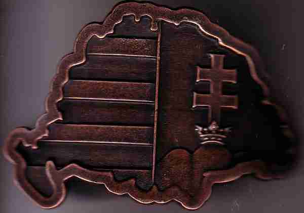 Nagy-Magyarországos övcsat bronz színű (fém, 10x7 cm) Nagy-Magyarországos övcsat bronz színű (fém, 10x7 cm)