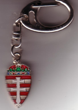 Címeres kettőskeresztes (25 mm) kulcstartó Címeres kettőskeresztes (25 mm) kulcstartó