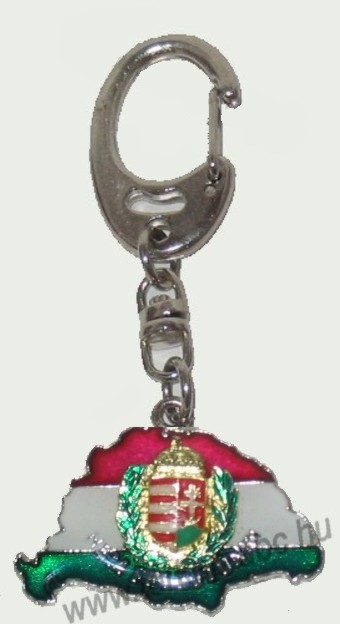 Nagy-Magyarországos koszorúscímeres kulcstartó (39x24mm) Nagy-Magyarországos koszorúscímeres kulcstartó (39x24mm)