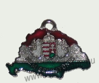 Nagy-Magyarországos nemzeti színű angyalos bőr szíjas nyaklánc (39x24mm) Nagy-Magyarországos nemzeti színű angyalos bőr szíjas nyaklánc (39x24mm)