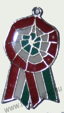 Kokárda (40 mm) nyaklánc bőr szíjjal Kokárda (40 mm) nyaklánc bőr szíjjal