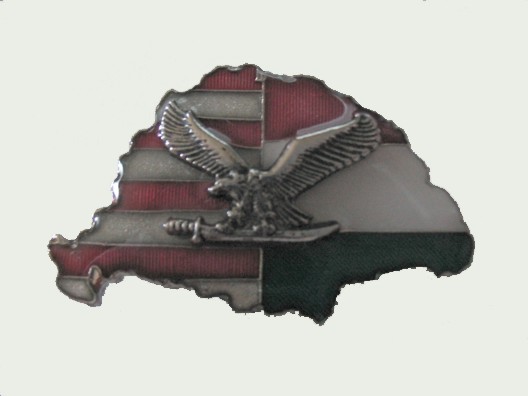 Nagy-Magyarországos osztott, turulos jelvény (39x24 mm) Nagy-Magyarországos osztott, turulos jelvény (39x24 mm)