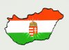 Öntapadó autós papír matrica, címeres Magyarországos