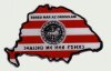 Műgyant�s dombor� Nagymagyarorsz�g �bred m�r az oroszl�n matrica (14X9cm)