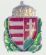 Zld koszors cmerpajzs (17x25 mm)