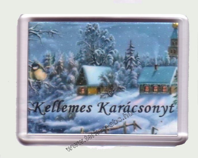 Karácsonyi hűtőmágnes II. (műanyag keretes) - Kattintásra bezárul
