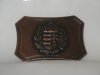 Címeres övcsat (bronz színű fém, 8x5,5 cm)