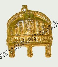 Szent korona jelvny arany sznű (16x20mm) - Kattintsra bezrul