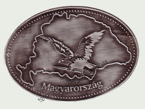 n Nagy-Magyarorszg turulos ovlis hűtőmgnes (10X7cm) - Kattintsra bezrul