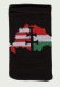 Mobiltart� -Fekete sz�nű kettős keresztes textil (6X11cm)