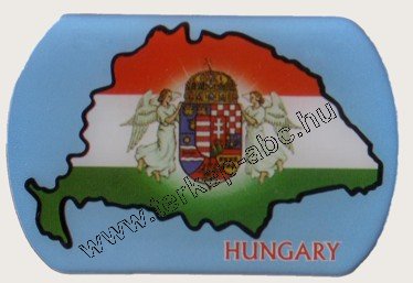 Kk műgyants angyalos hűtőmgnes Hungary felrattal(7,5*5cm) - Kattintsra bezrul