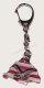Nagy-Magyarorsz�gos feh�r cs�kos �rp�ds�vos ez�st turulos (39x24mm) kulcstart�