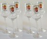 Festett angyalos címeres talpas pálinkás pohár 70ml Festett angyalos címeres talpas pálinkás pohár 70ml