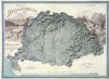 Magyarország hegyrajzi és vízrajzi térképe (Pokorny Tódor 1898)