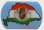 Kk műgyants angyalos hűtőmgnes Hungary felrattal(7,5*5cm)