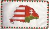 Farkasfogas osztott Nagy-Magyarországos zászló