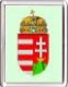 Magyar címer zöld alapon hűtőmágnes (műanyag keretes)