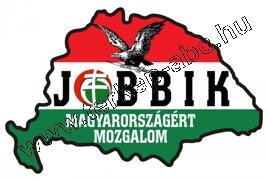 Nagy-Magyarorszgos Jobbik matrica (15x10 cm), klső - Kattintsra bezrul