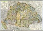 Magyarország közigazgatási térképe 1918-ban az 1942. évi határokkal (Kogutowicz M.)