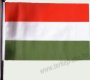 Nemzeti színű zászló 15x23 cm, 30 cm-es fekete műanyag pálcával