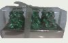 Fenyő alakú gyertya (zöld) 6 darab, díszdobozban