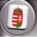 Manyag keretes htmgnes magyar cmerrel szgletes belsvel