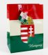 Magyar címeres piros-fehér-zöld dísztasak