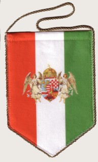 5 sz�gletű aut�s angyalos arany zsin�ros z�szl� (11x16 cm)